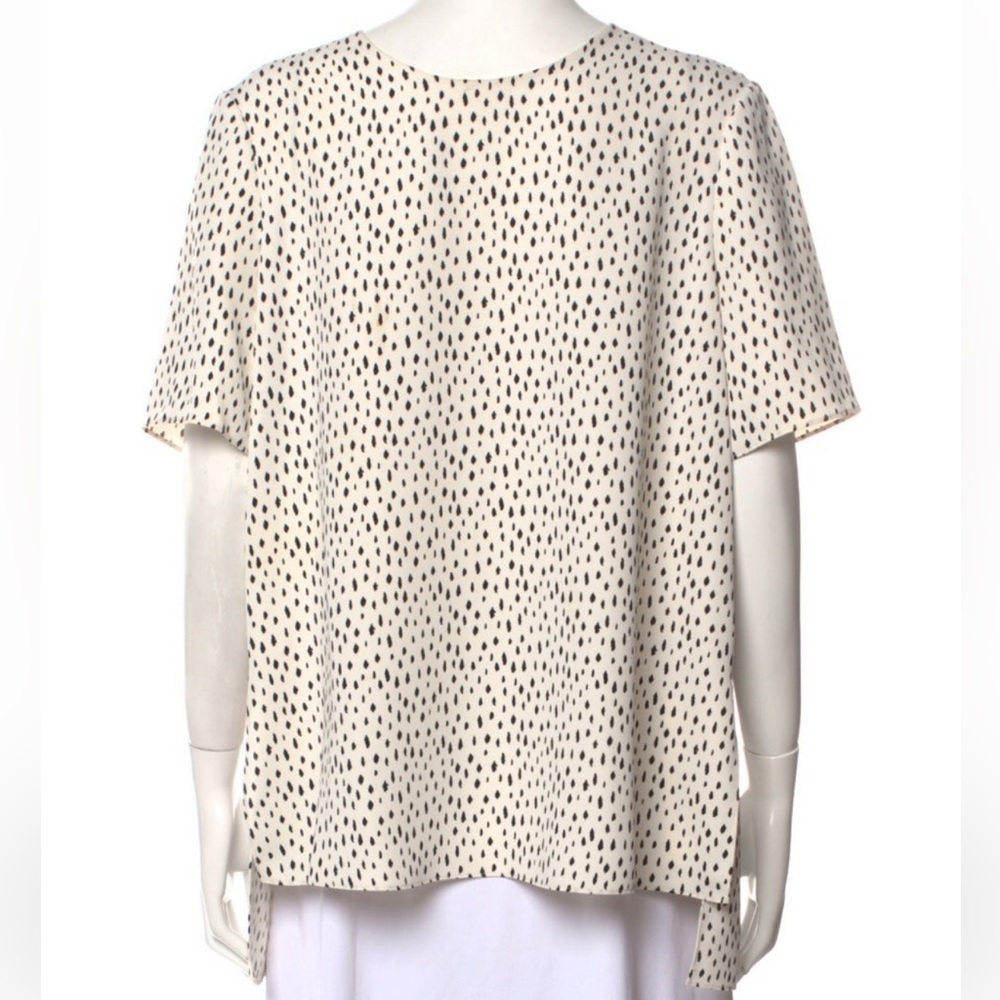 Adam Lippes Printed Bateau Neckline Tunic